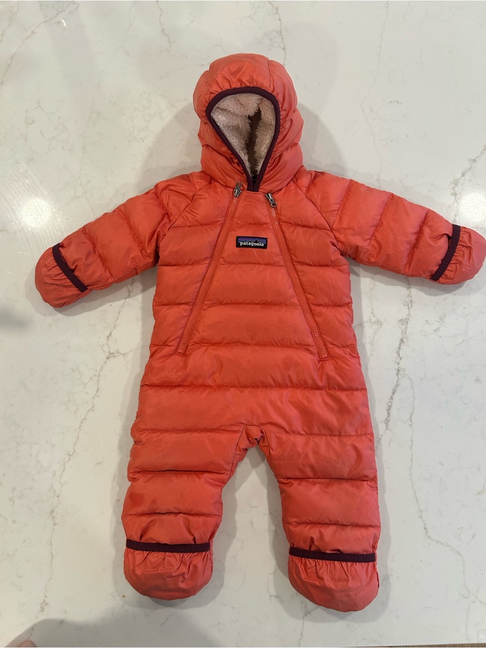 Patagonia Baby Pink Sherpa-Lined Jacket